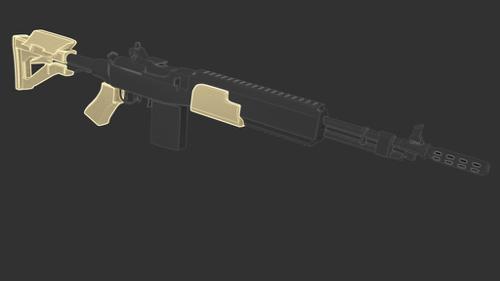 M14 EBR mod 1 w/magpul stock preview image